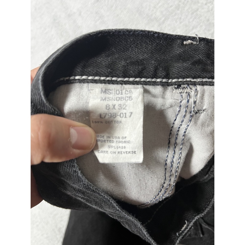 Vintage 90s Wrangler Tapered Fit Jeans Womens 8 Black Denim Made in USA - Picture 7 of 9